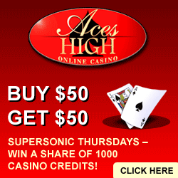 Aces High Online Casino - Fast paced casino action!