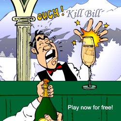 Butlers Bubbly Game. Snow and skiing - the perfect holiday! Until Billy the Butler gets a thirst for your bubbly! Stop Billy before he polishes off ALL the champagne 'Moet et chandon' and stand in line to win incredible prizes!
