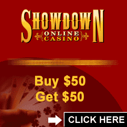 Showdown online casino. Tempting Tuesdays. Buy $50, get $50. Win a share of 500 casino credits. Click here.