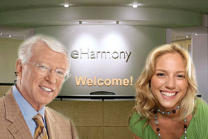 Founder of eHarmony, Dr. Neil Clark Warren. Becky, eHarmony member. Welcome!