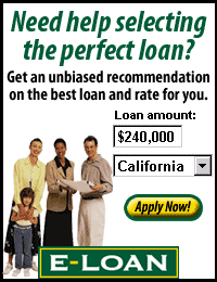 Need help selecting the perfect loan? Get an unbiased recommendation on the best loan and rate for you. Apply Now! E-Loan.