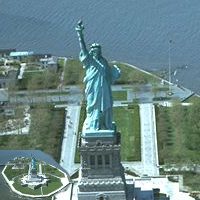 Statue of Liberty in Liberty Island in New York Harbor