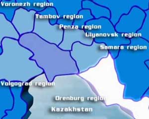 Saratov region borders with Samara, Ulyanovsk and Penza regions in the North, Tambov and Voronezh regions in the West, Volgograd region in the South, Orenburg region and Kazakhstan Republic in the East.