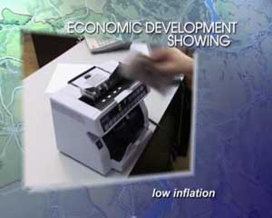 Saratov economic development showing. Low inflation.