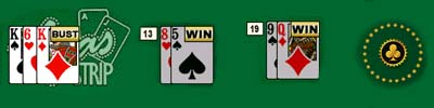 Multi-hand vegas strip blackjack.