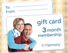 3-Month eHarmony Membership Gift Card eHarmony Singles.