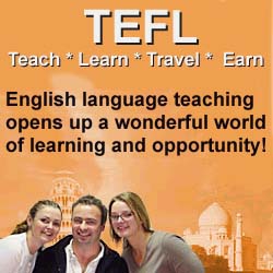 TEFL. Teach * Learn * Travel * Earn. English language teaching opens up a wonderful world of learning and opportunity!