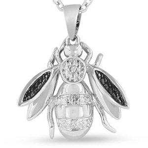 Diamond Bee Necklace.
