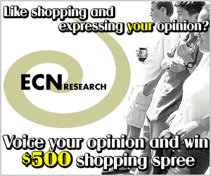 Like shopping and expressing your opinion? ECN research. Voice your opinion and win $500 shopping spree.