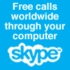 Skype. Free calls worldwide through your computer.