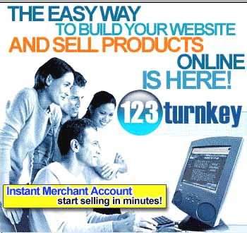 The easy way to build your website and sell products online is here. 123 Turn Key. Instant Merchant Account. Start selling in minutes.